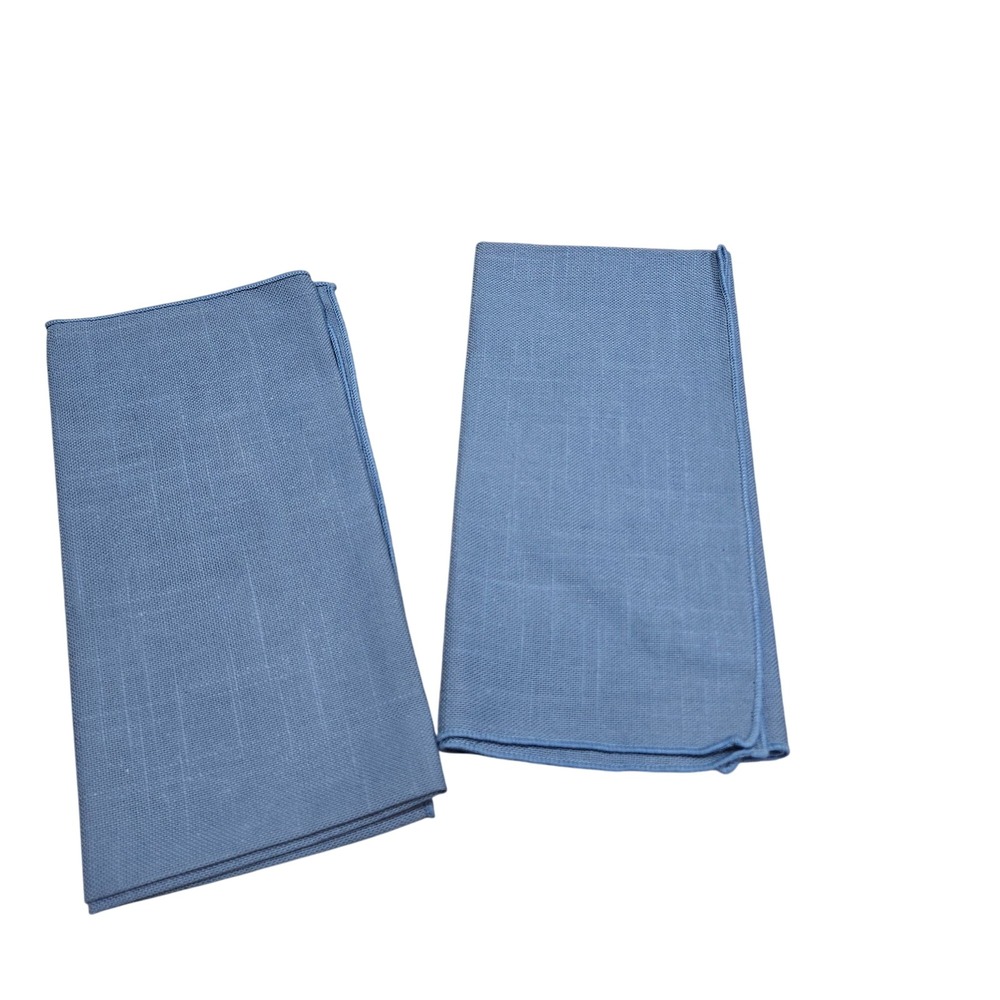 Blue Cloth Napkins Set Of 2 18x18 Inches Durable For‎ Dining & Events
